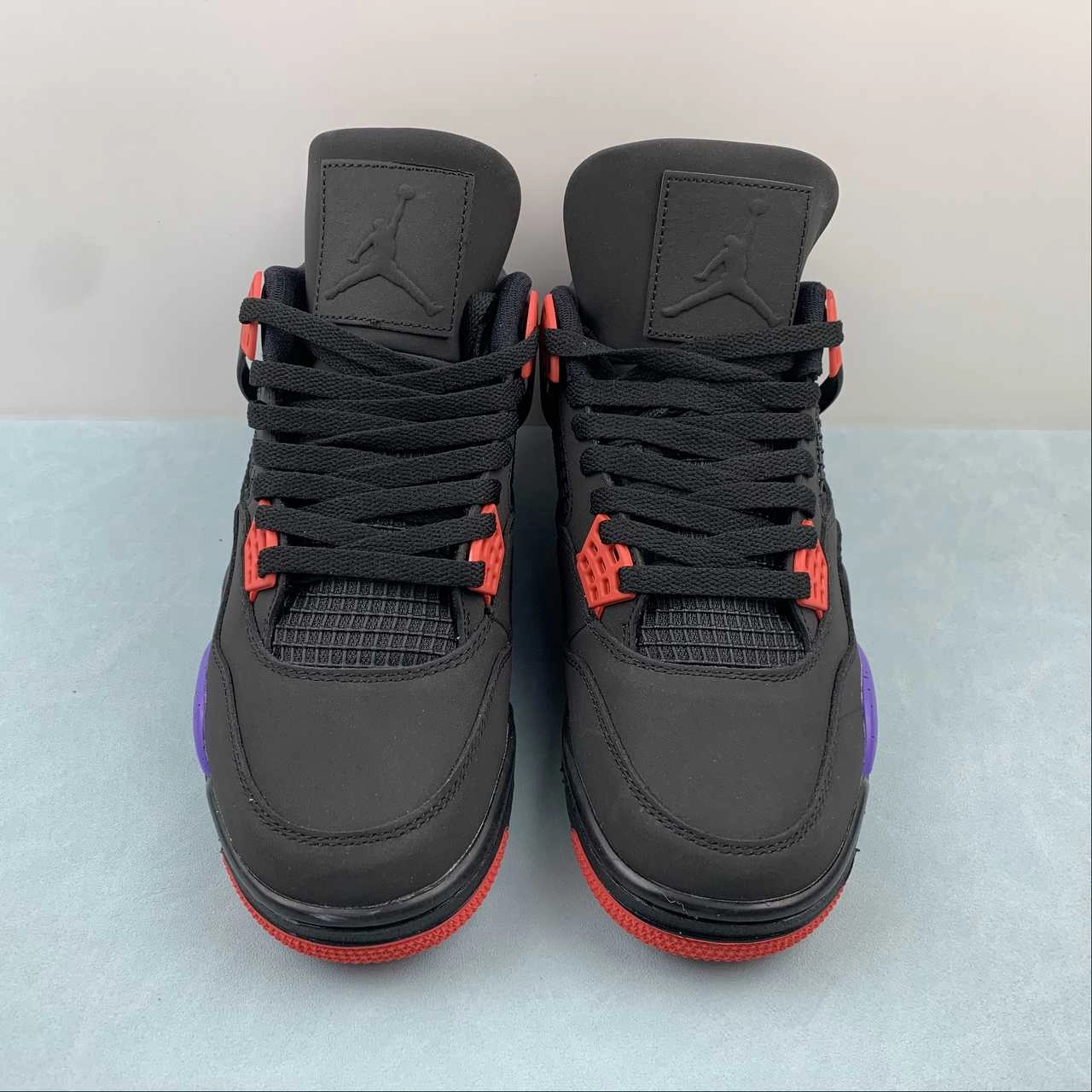 Urban Motion Air Jordan 4 Retro NRG Raptors Black University Red Court Purple AQ3816-065