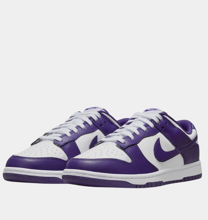 Nike Dunk Low Championship Court Purple Comfortable Strapping Neutral Wear