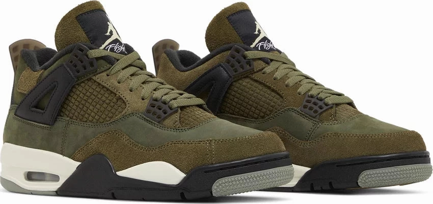 High Shine Nike Jordan 4 Craft Olive