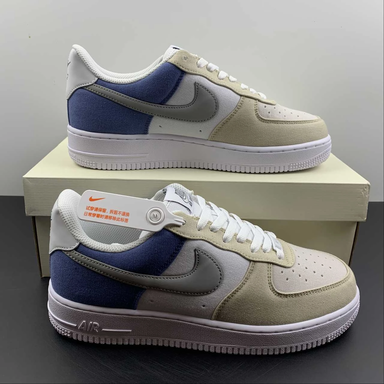 Waterproof Option Air Force 1 07 Low Grey White Blue DG2296-018