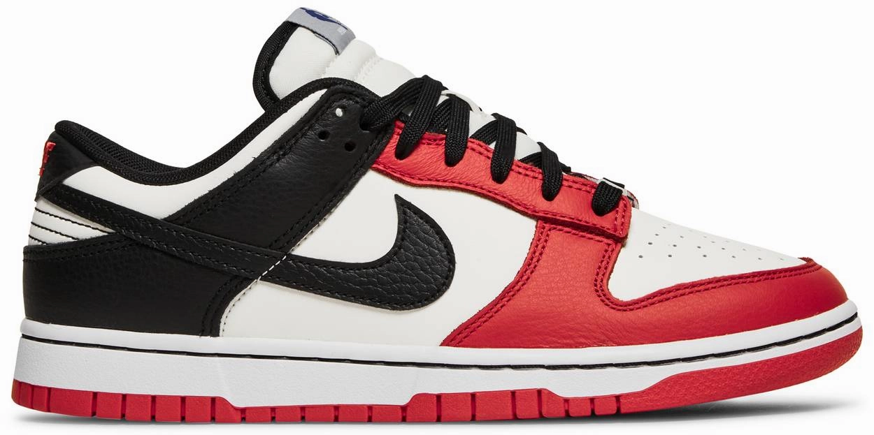 Mid   Top Style Nike Dunk Low NBA 75th Anniversary Chicago