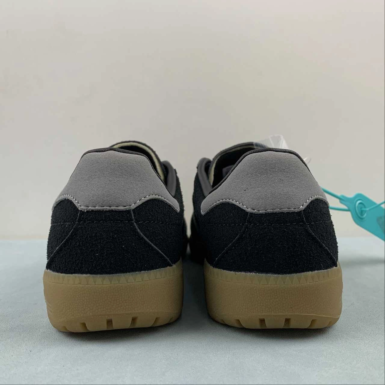 molded insole shoes sweat - wicking running shoes Adidas Bermuda Carbon Grey Four Gum CQ2781