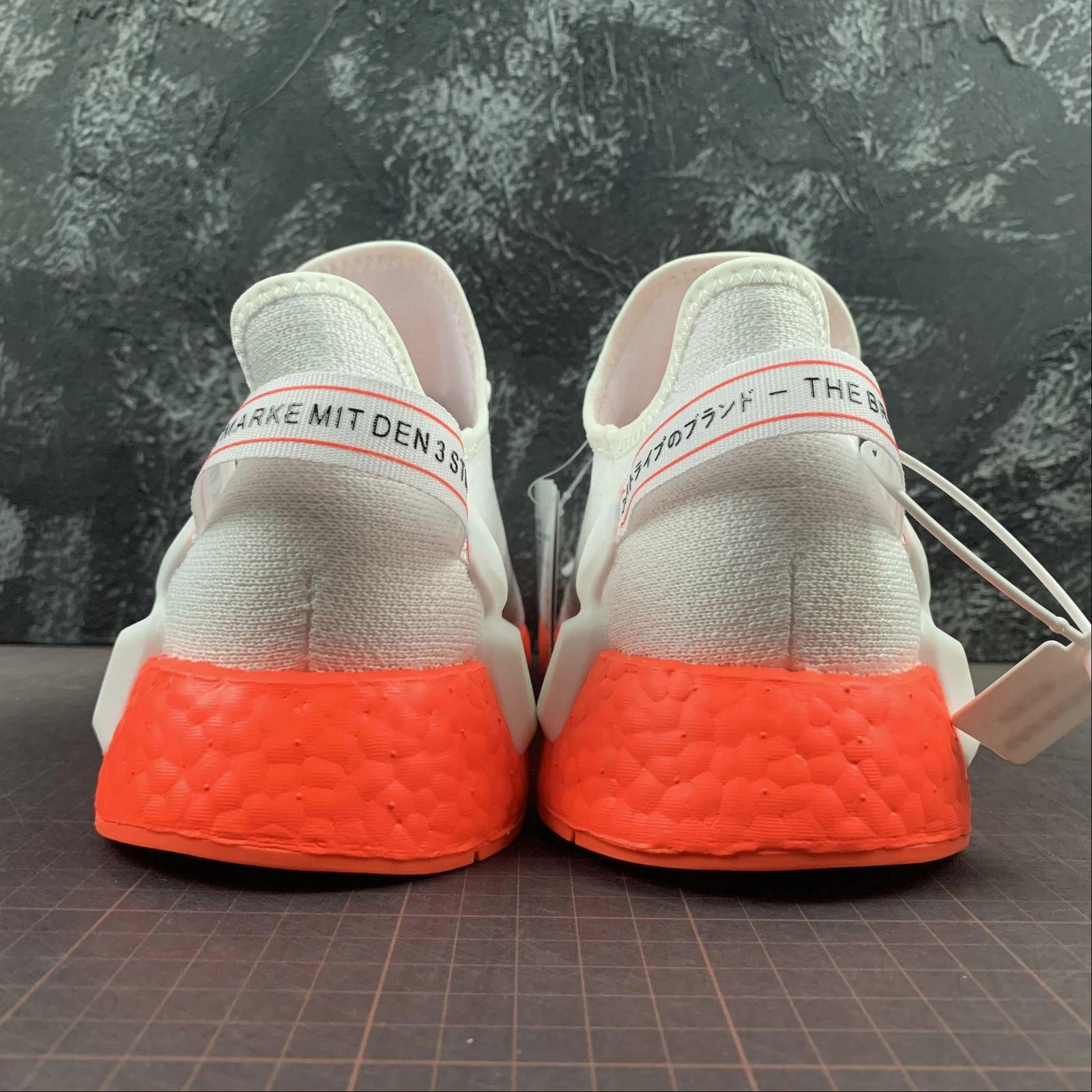 Adidas NMD R1 V2 White Solar Red casual appearance