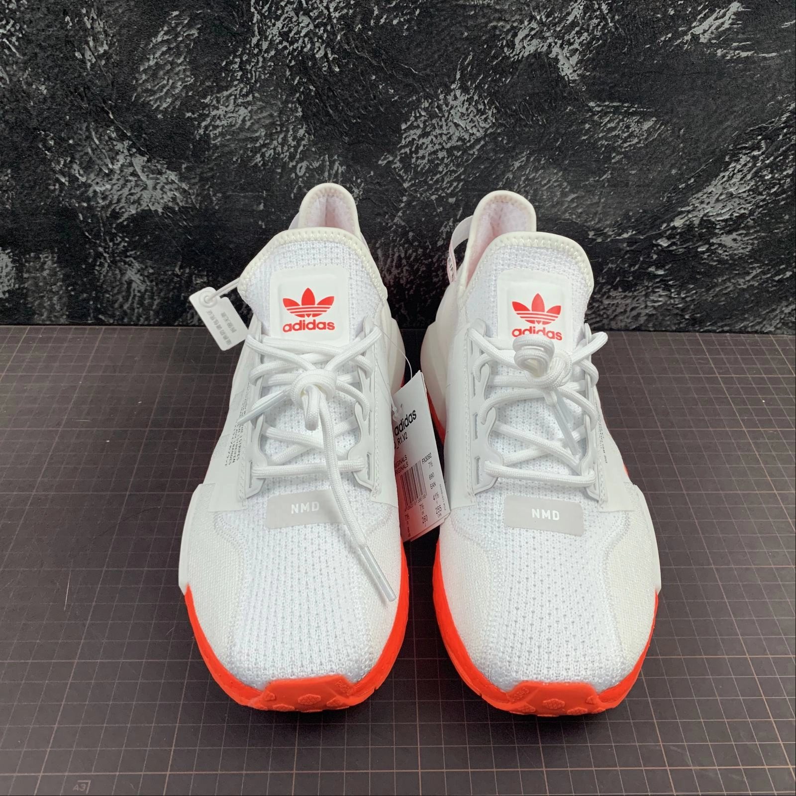 carbon fiber plate Adidas NMD R1 V2 White Solar Red