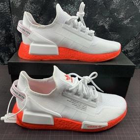 Adidas NMD R1 V2 White Solar Red amateur athletes' shoes