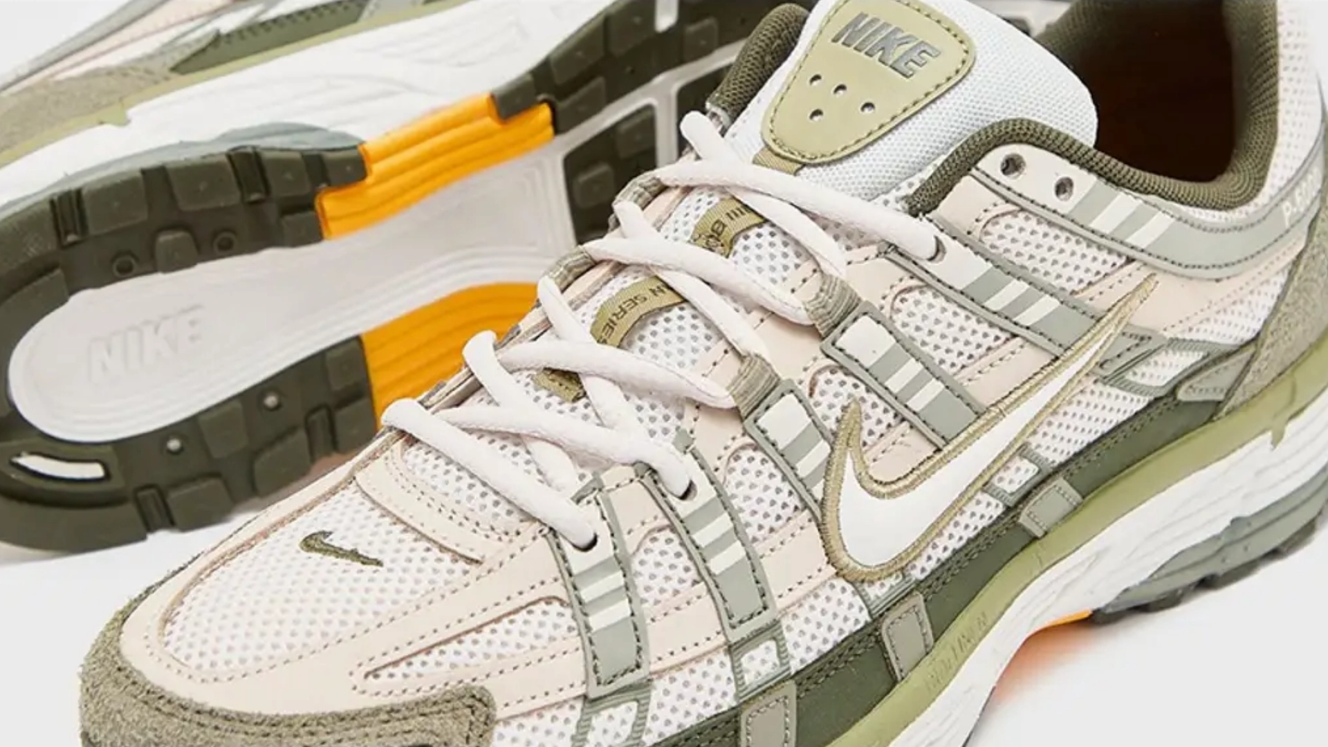 NIKE P-6000 PREMIUM 'LIGHT ARMY KHAKI' All-around silhouette Recycled Polyester Blend