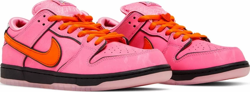 Aerodynamic Shaping Style Motion Nike Dunk Low SB x The Powerpuff Girls Blossom