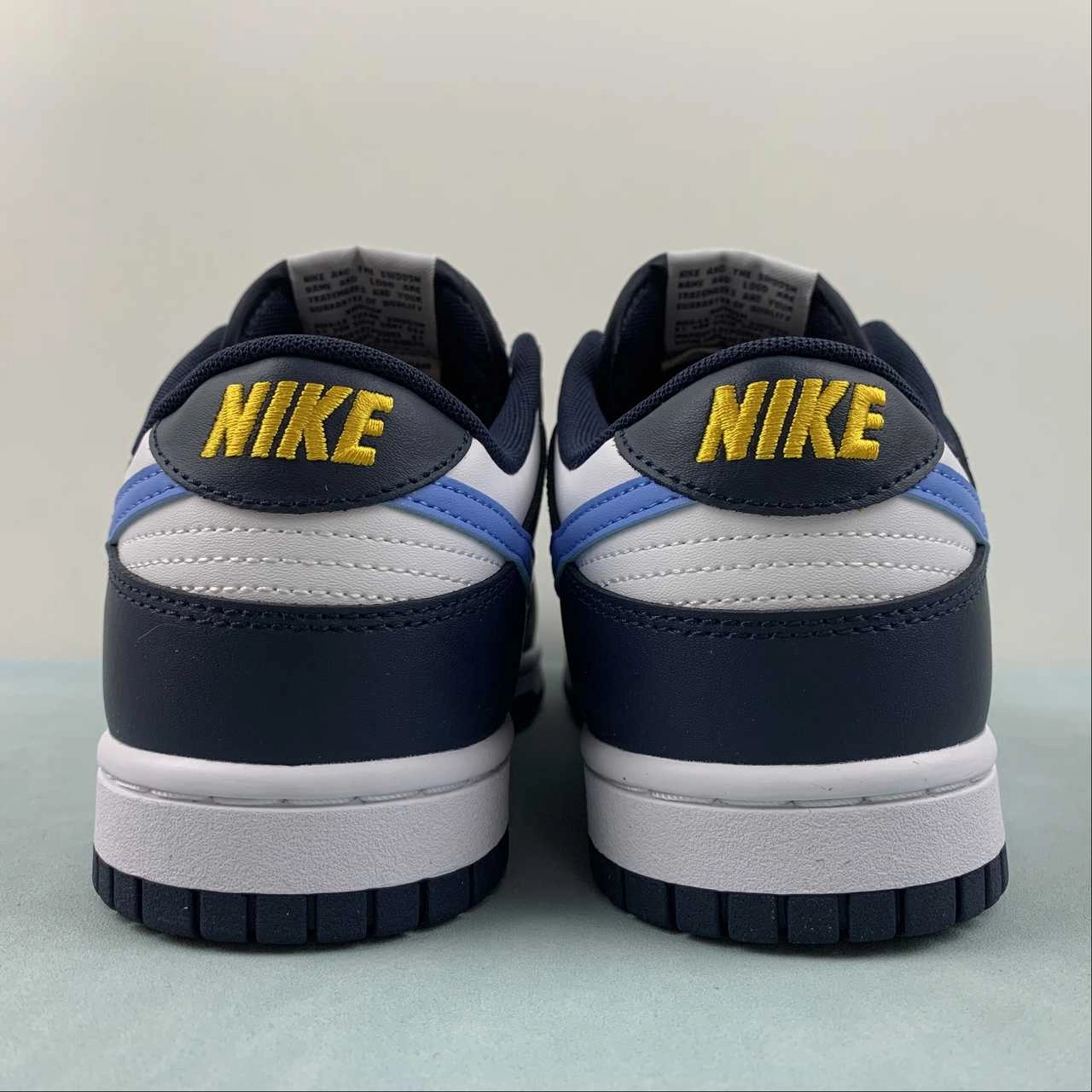 SB Dunk Low Midnight Navy University Blue Laser Orange FN7800-400 Active Fit