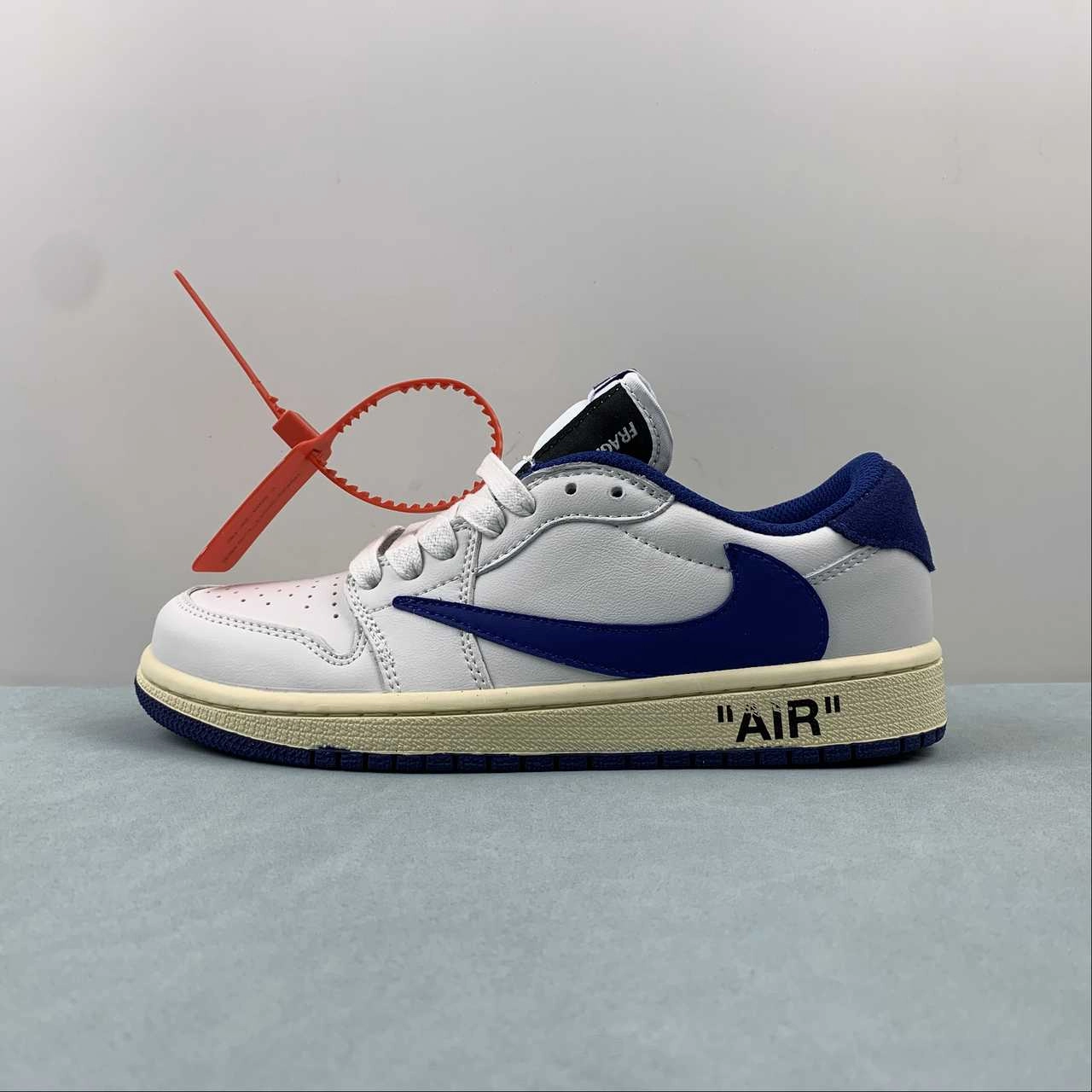 Quick Support Running Gear Travis Scott x Air Jordan 1 Low OG White Navy Blue Black DH7890-111