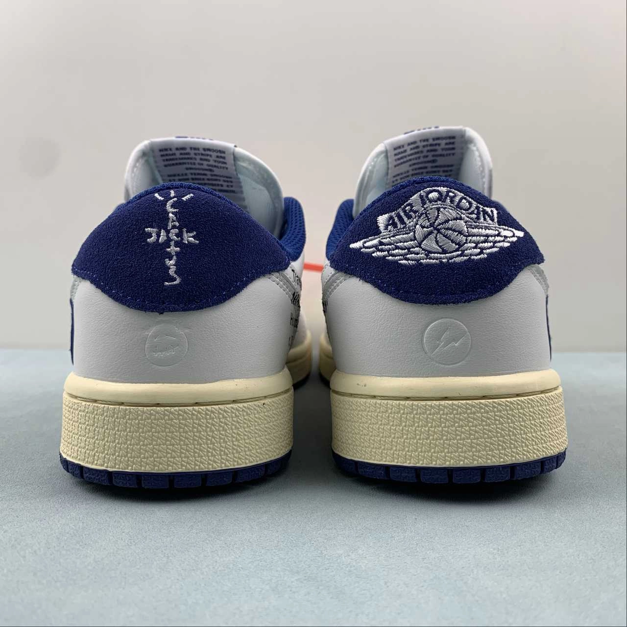 Urban Touch Responsive EVA Travis Scott x Air Jordan 1 Low OG White Navy Blue Black DH7890-111