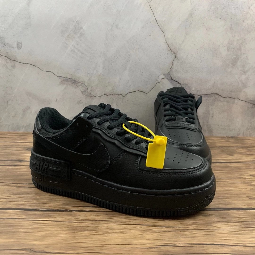 Canvas Relaxed Fit Shoes Air Force 1 Shadow Triple Black CI0919-001