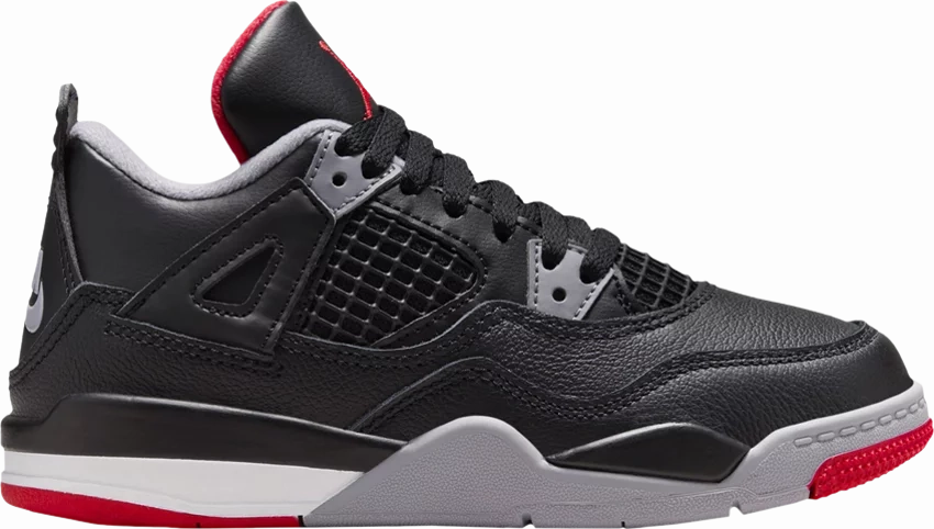 Bounce Back Technology Nike Jordan 4 Bred Reimagined PS (Kids)