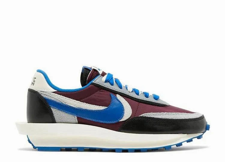 city running shoes mesh upper breathability Nike LD Waffle Saca Undercover Maroon