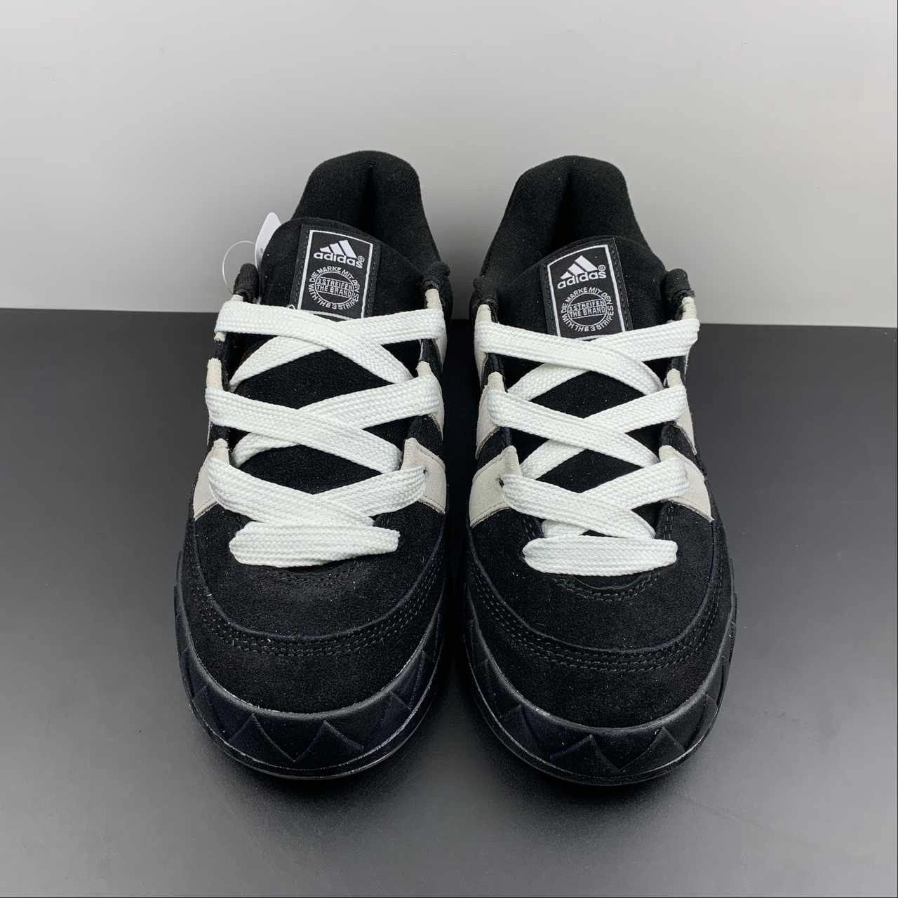 Adidas Adimatic HM Core Black Crystal White HQ6900 lateral support shoes