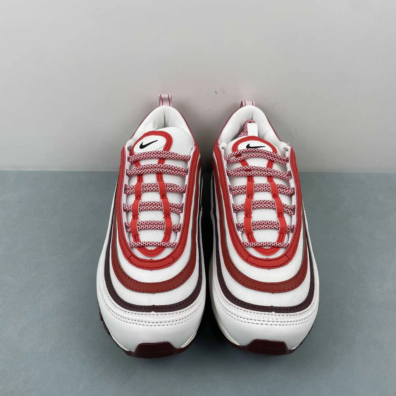 Air Max 97 Summit White Dark Team Red Dragon Red Black FN6957-101 High Stability