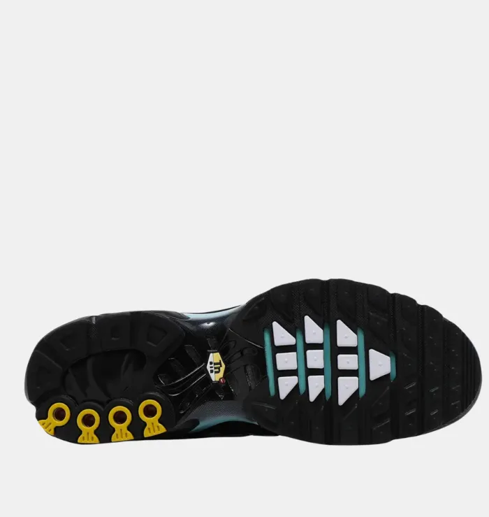 Nike TN Air Max Plus Aqua Blue running with a flexible outsole