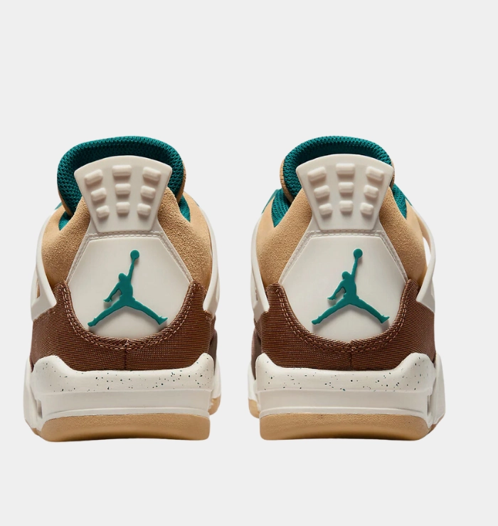 Durable Rubber Outsole Cushioned Tongue Nike Air Jordan 4 Retro Cacao Wow (GS)
