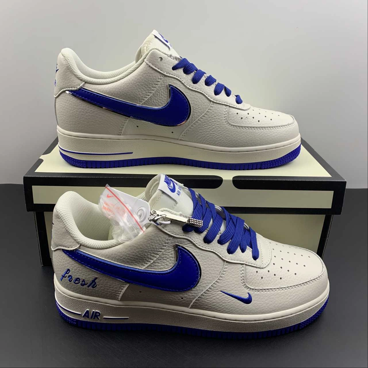 Air Force 1 07 Low Keep Fresh Beige Blue Silver BM1996-077 Desert Hike