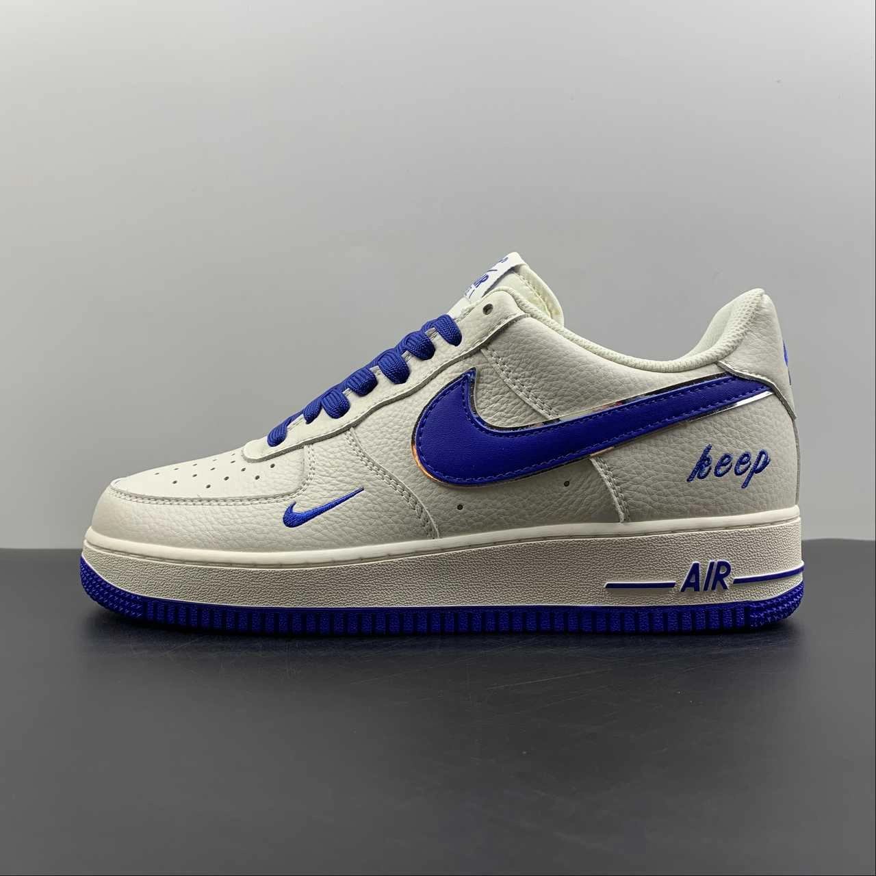 orthopedic Fast Hike Air Force 1 07 Low Keep Fresh Beige Blue Silver BM1996-077