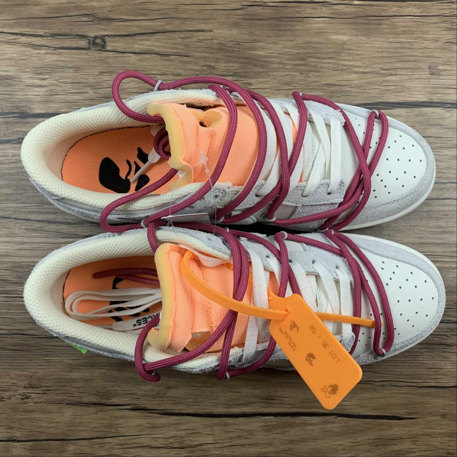 All-Day Wear Dunk Low X Off-White 'Lote 35 de 50' DJ0950 114