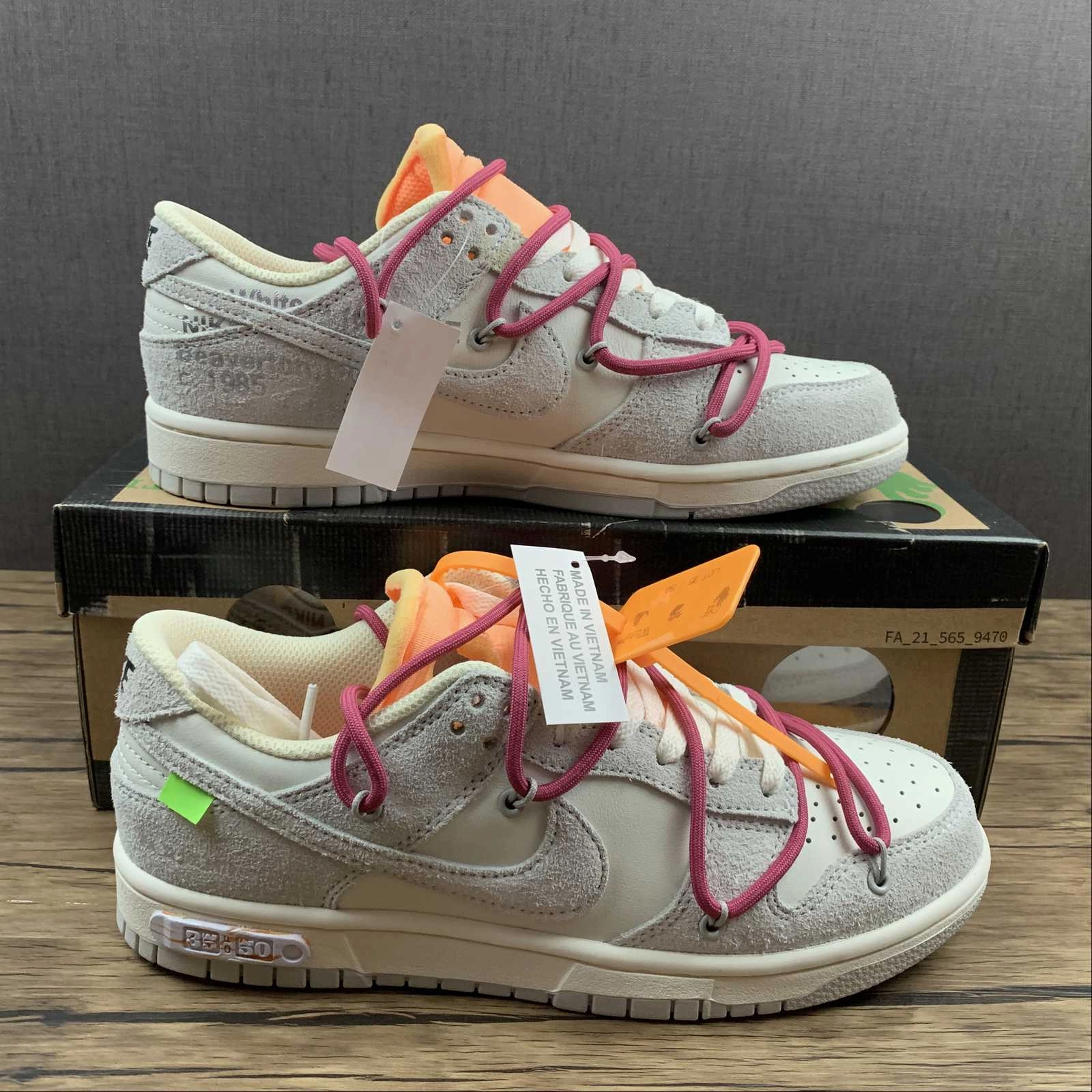 Minimalist Look Dunk Low X Off-White 'Lote 35 de 50' DJ0950 114
