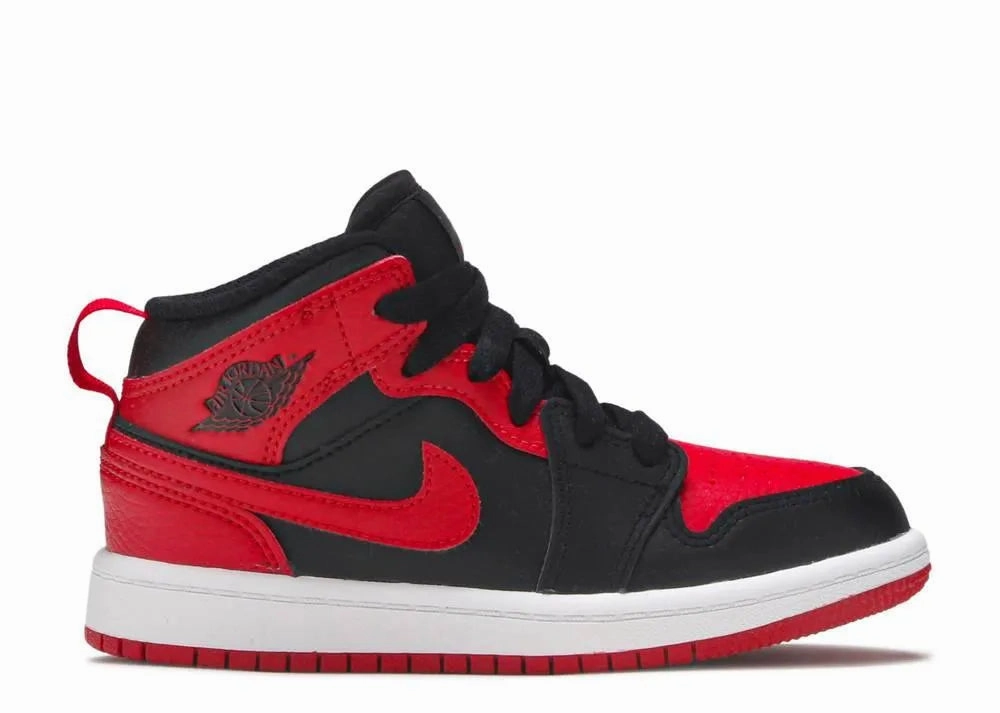 Air Jordan 1 Mid  Banned (PS) Trainer Shoes Cushioned arch