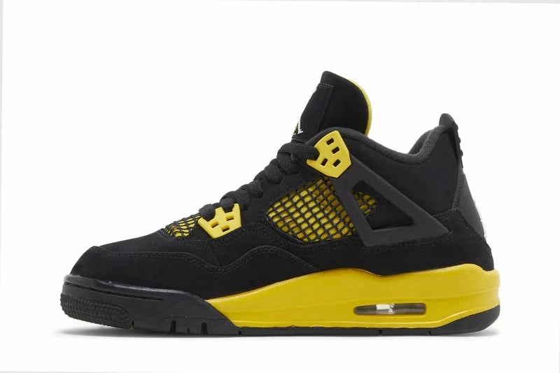 Shock Diffusing Platform Nike Jordan 4 Yellow Thunder GS