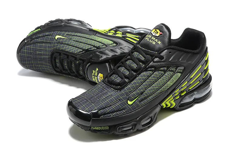 Medium Cushioning Air Max Plus 3 Spirograph Black Wolf Grey Volt FB8026 001
