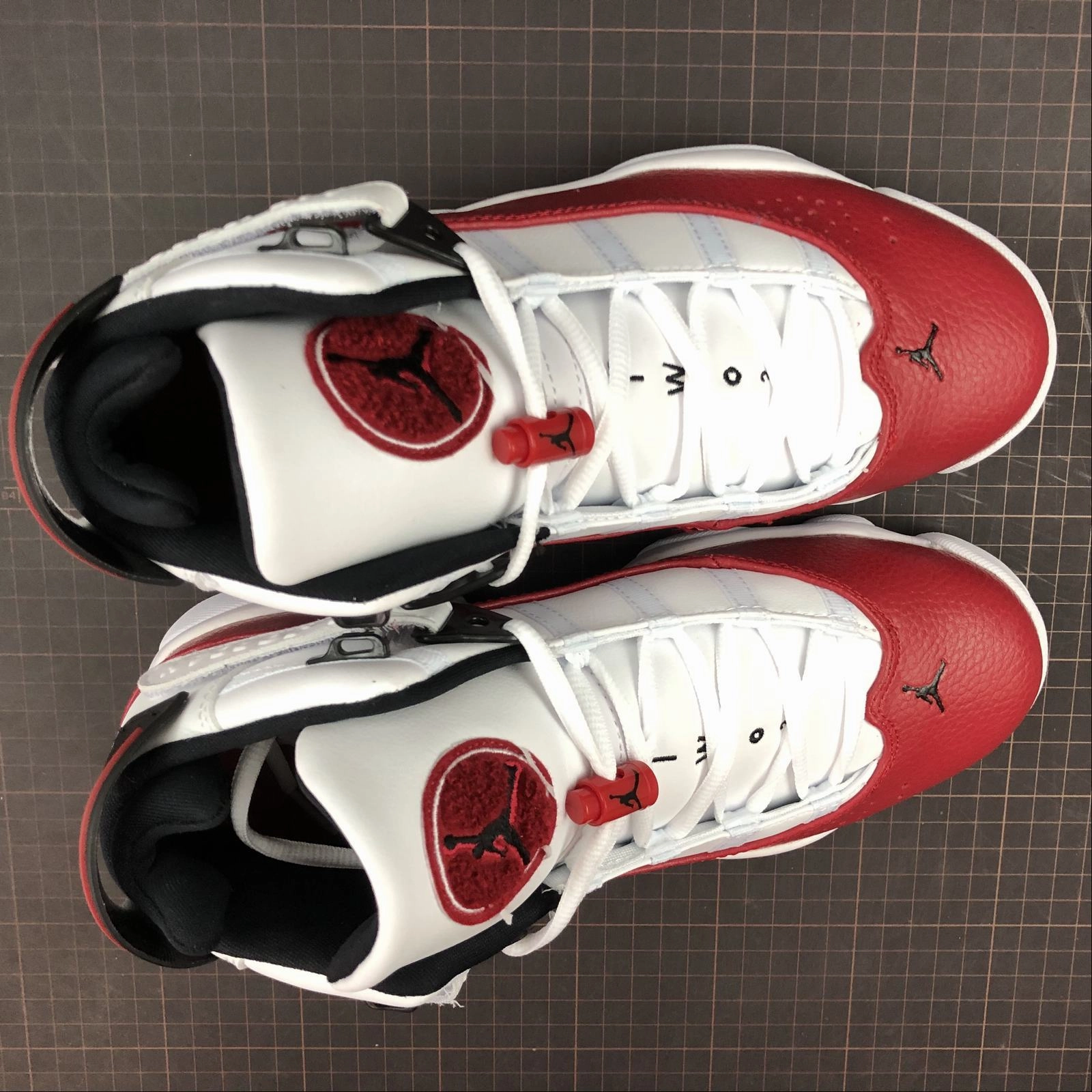 Air Jordan 6 Rings White Black-University Red 322992-120 Padded Achilles Contour Durable Lacing