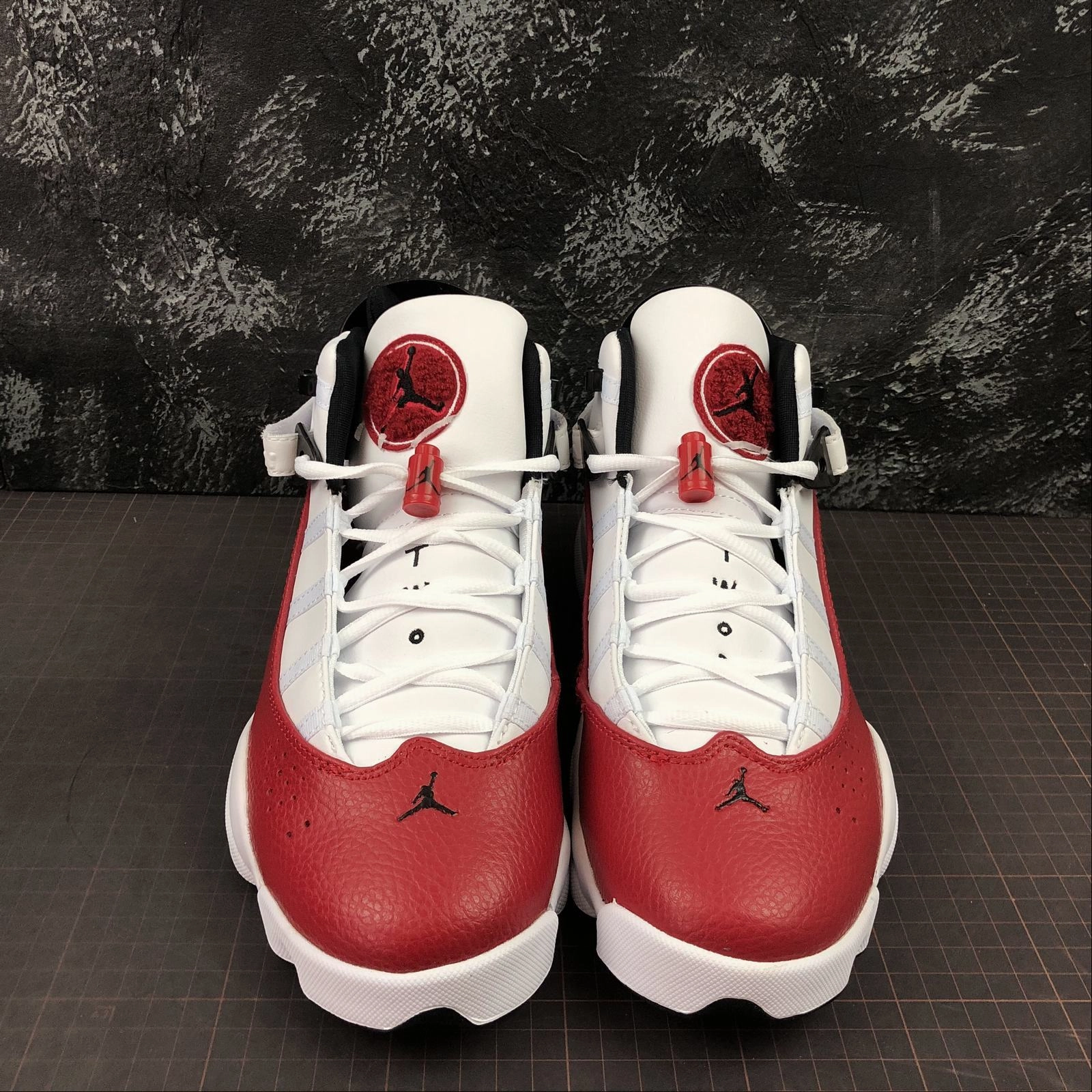 Air Jordan 6 Rings White Black-University Red 322992-120 Responsive Bounce Tech Ergonomic Footbed