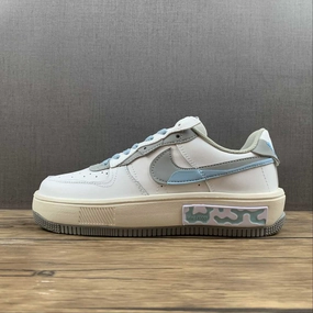 Synthetic All Season Air Force 1 FONTANKA White Dark Gray Light Blue CW6688-601