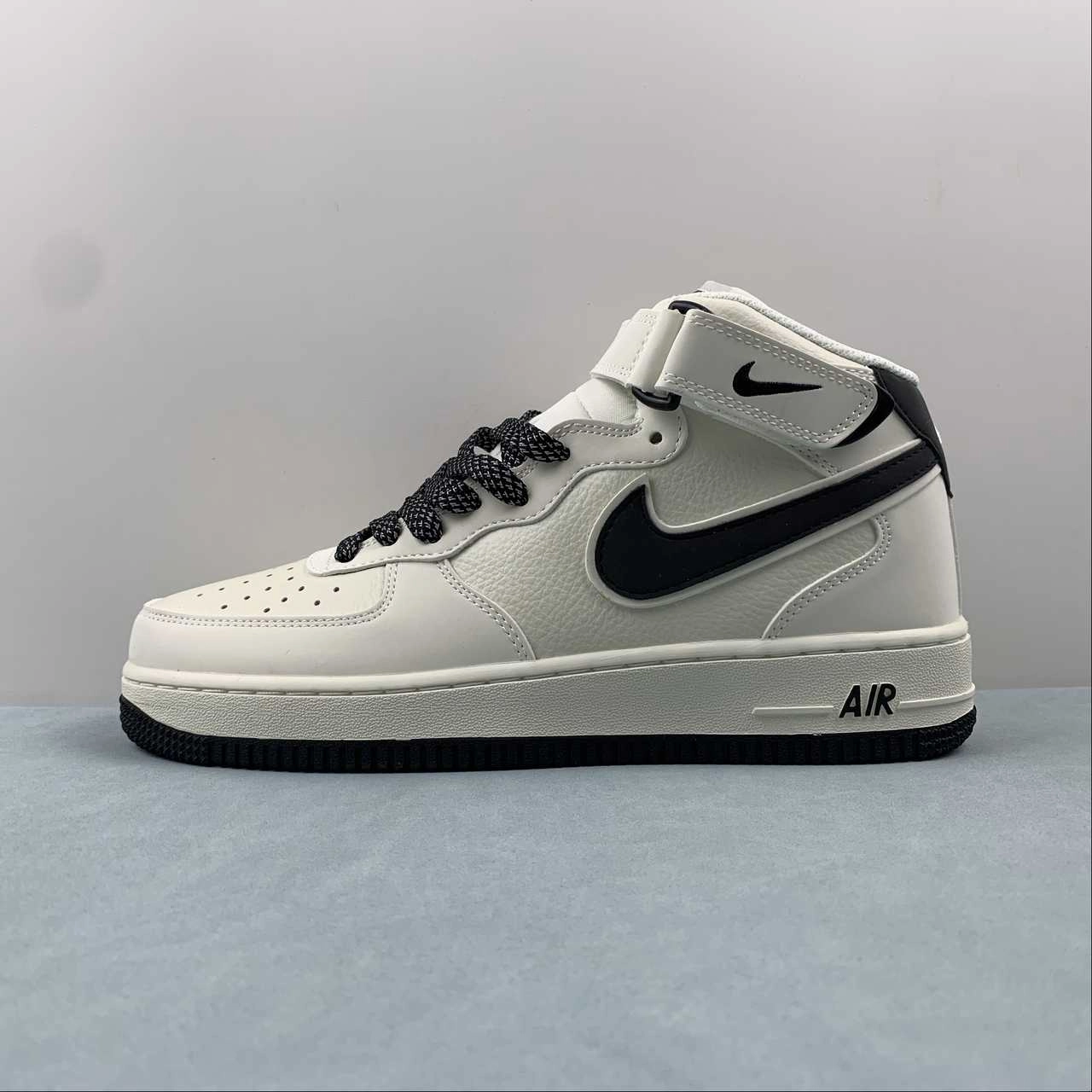 Air Force 1 07 Mid Off White Black SH0235-511 Ice Jog Breathable Outsole