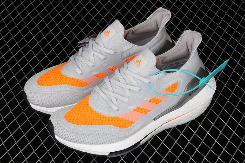 Adidas UltraBoost 21 Grey Orange Optimal lining