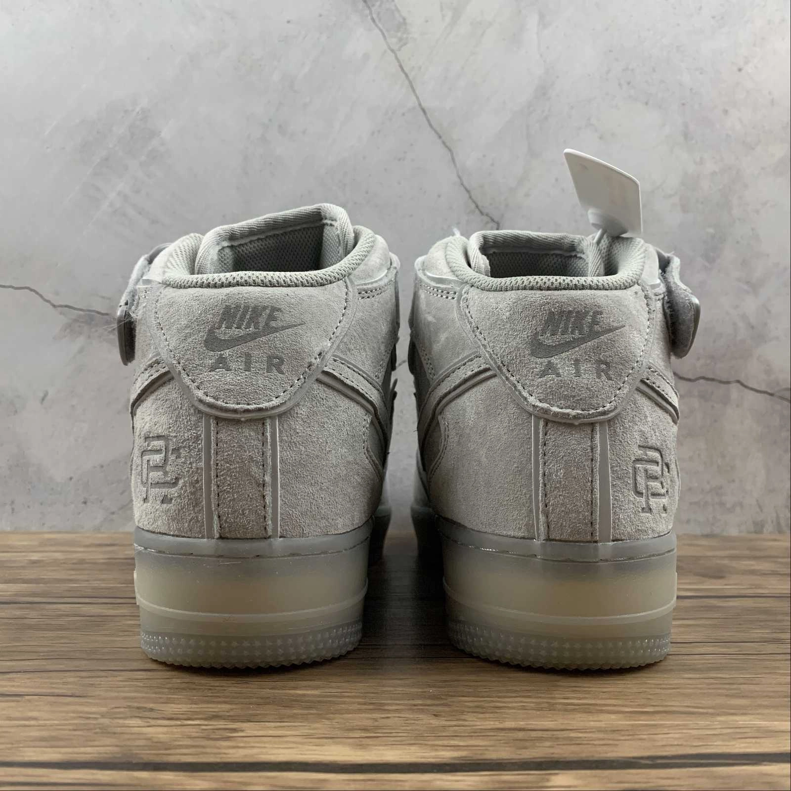 Leaf Jog Leather   upper Air Force 1 07 Mid Reigning Champ Grey Silver Light Reflective GB1228-185