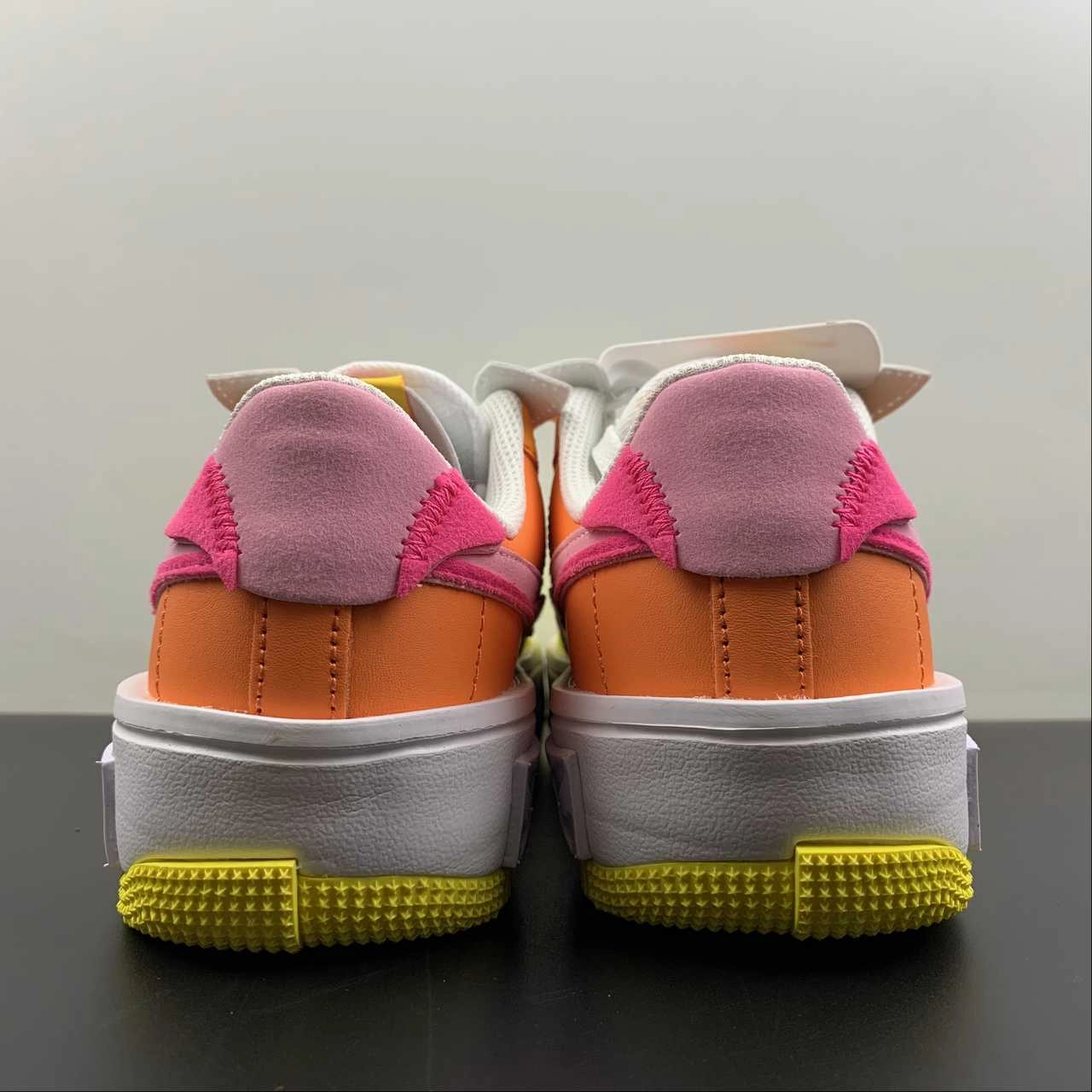 Air Force 1 FONTANKA Solar Flare Medium Soft Pink DX2675-100 Relaxed Motion Ventilated Holes