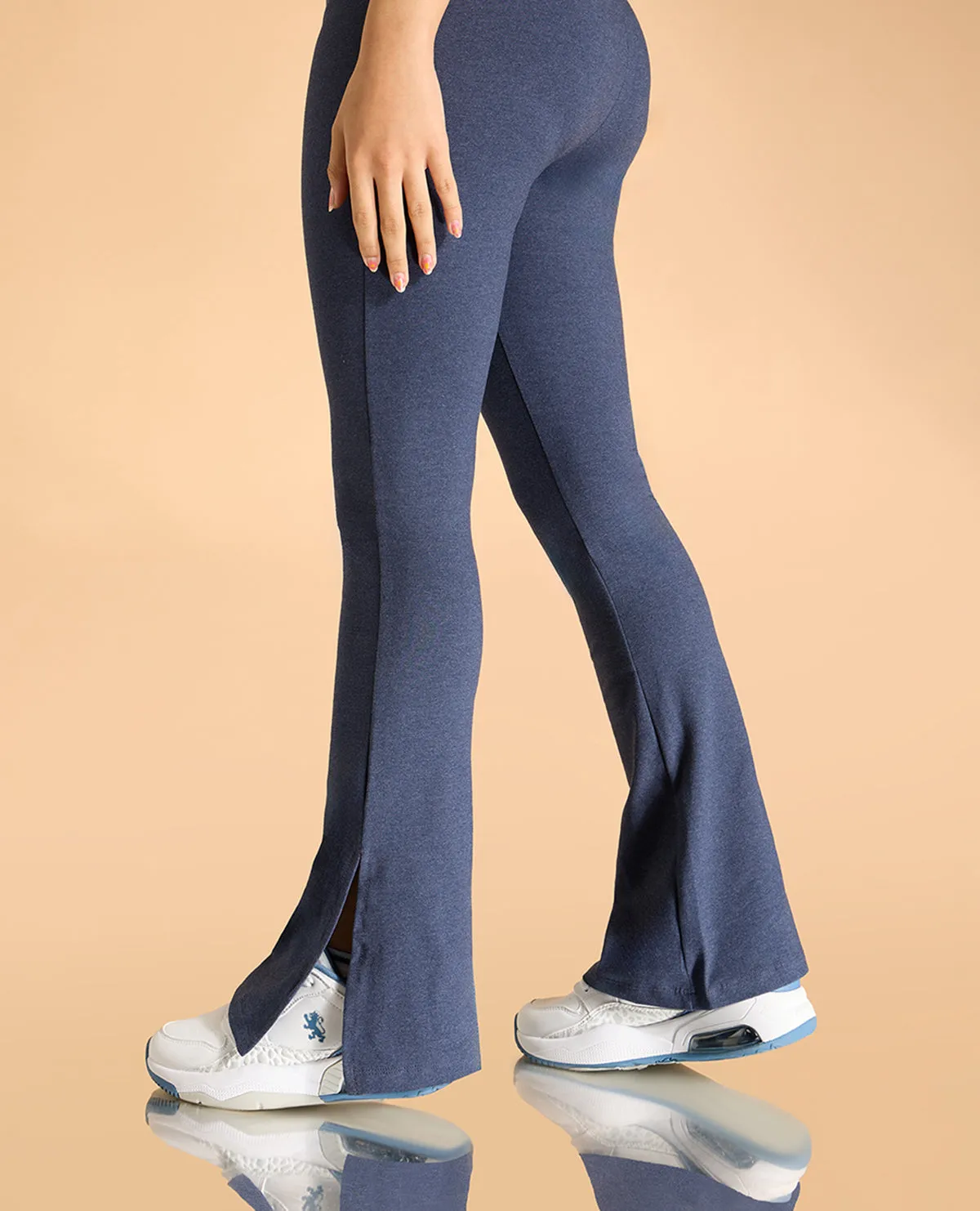 Cotton Printed Top and Criss Cross Cotton Flare Pant Set