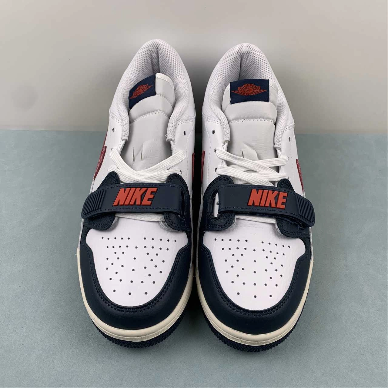 Friction Resistant Insole Sporty Look Air Jordan Legacy 312 Low GS White Navy Wolf Gray CD9054 146
