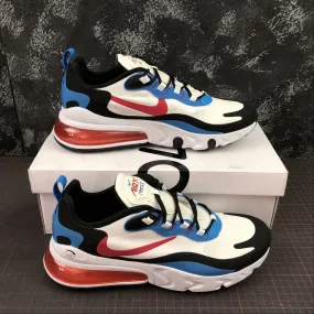 Quick - drying fabric continuous - running shoes Air Max 270 React Black Royal Blue Red AT6174-008