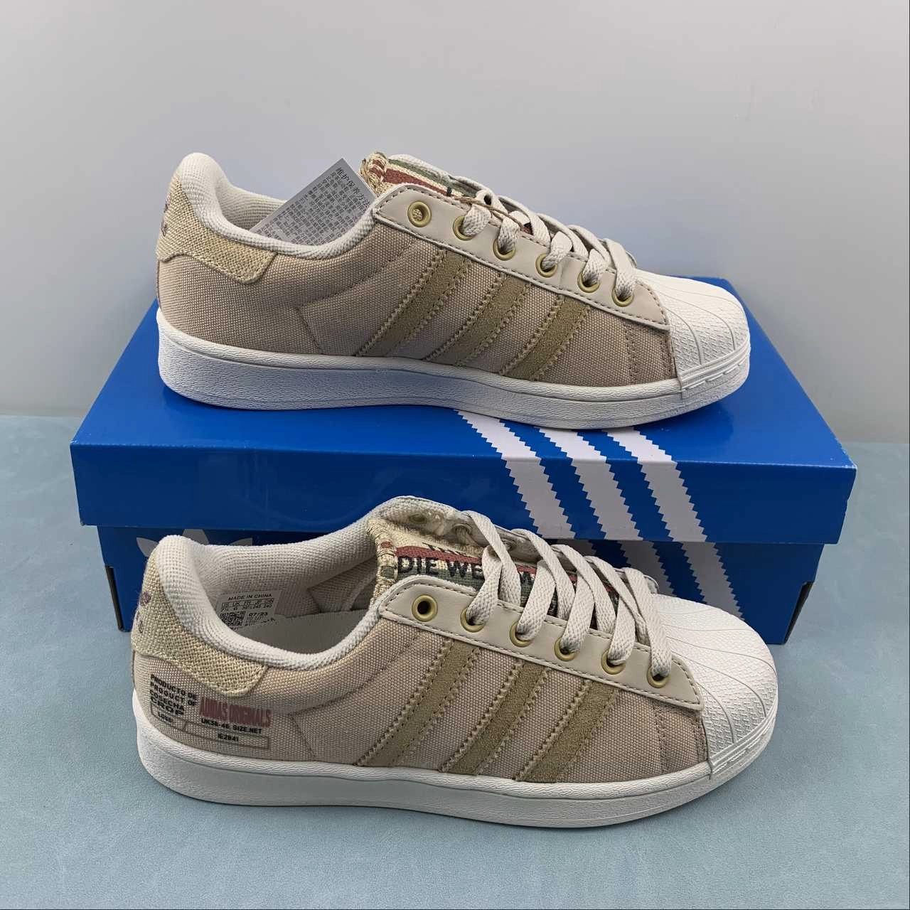 Adidas Superstar Brown Beige IE2940 soft - surface running gear Prodigious comfort