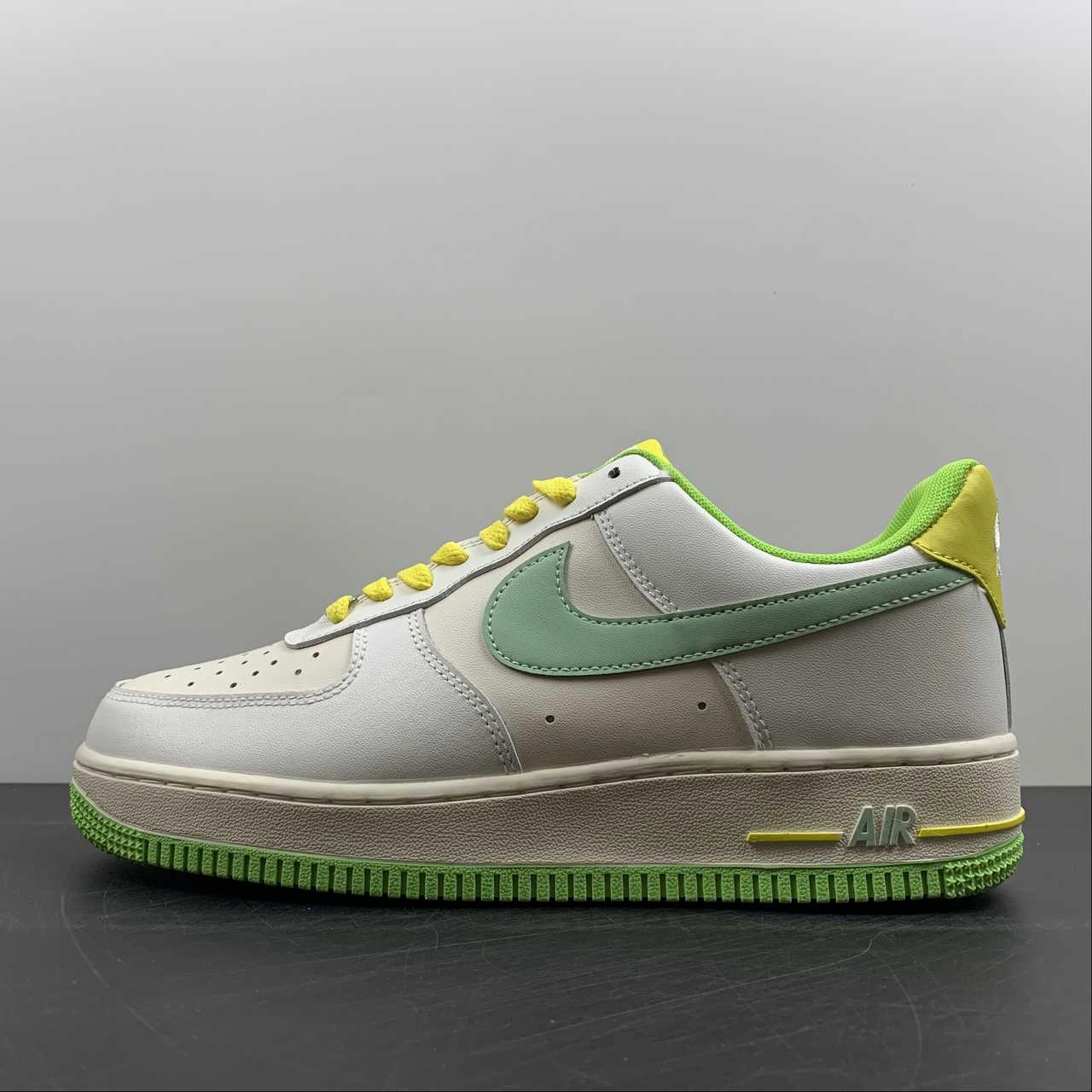 platform Air Force 1 07 LV8 2 White Green CW3388-201