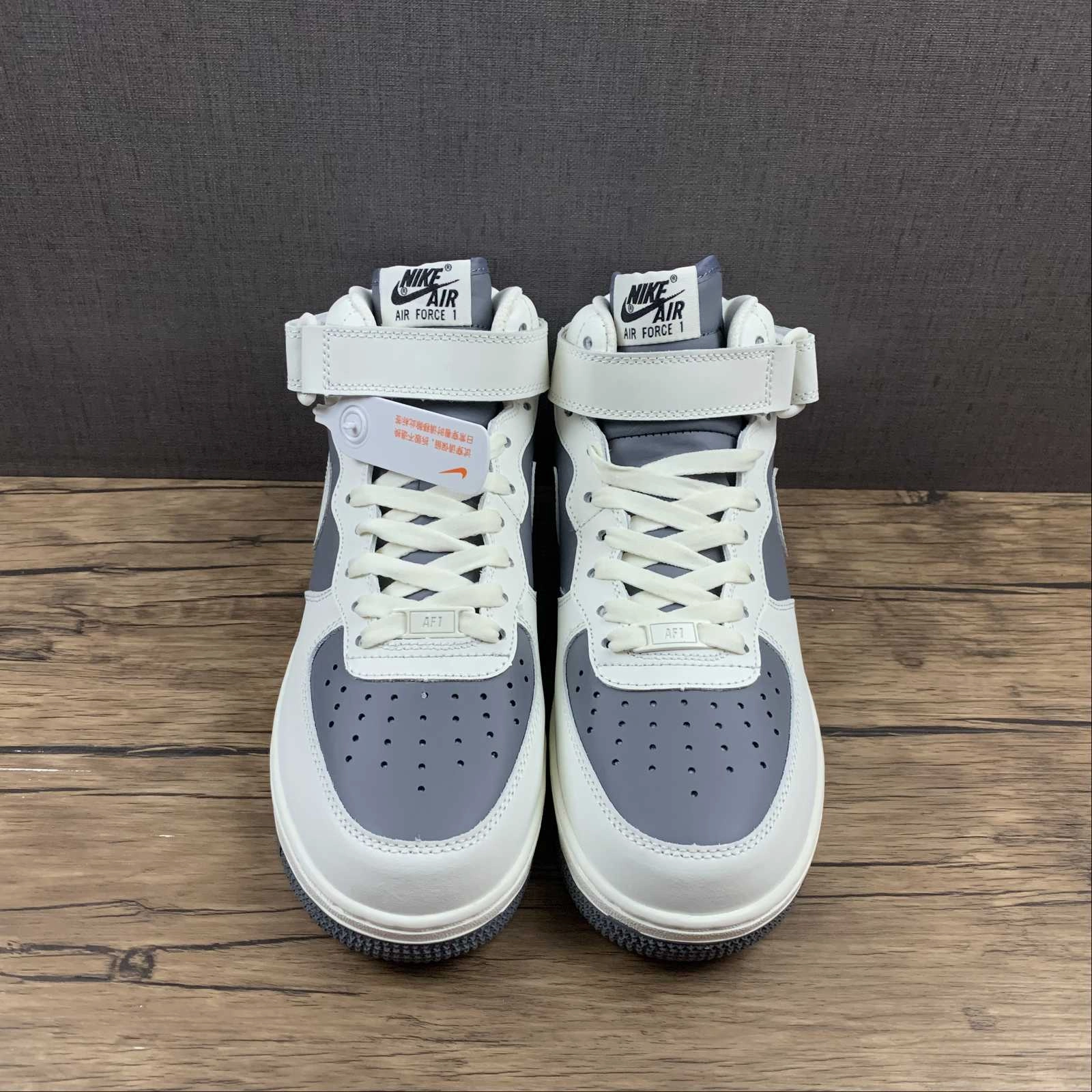 Cool Texture Travel Outfit Air Force 1 07 Mid Beige Gray White Black LZ6819-609