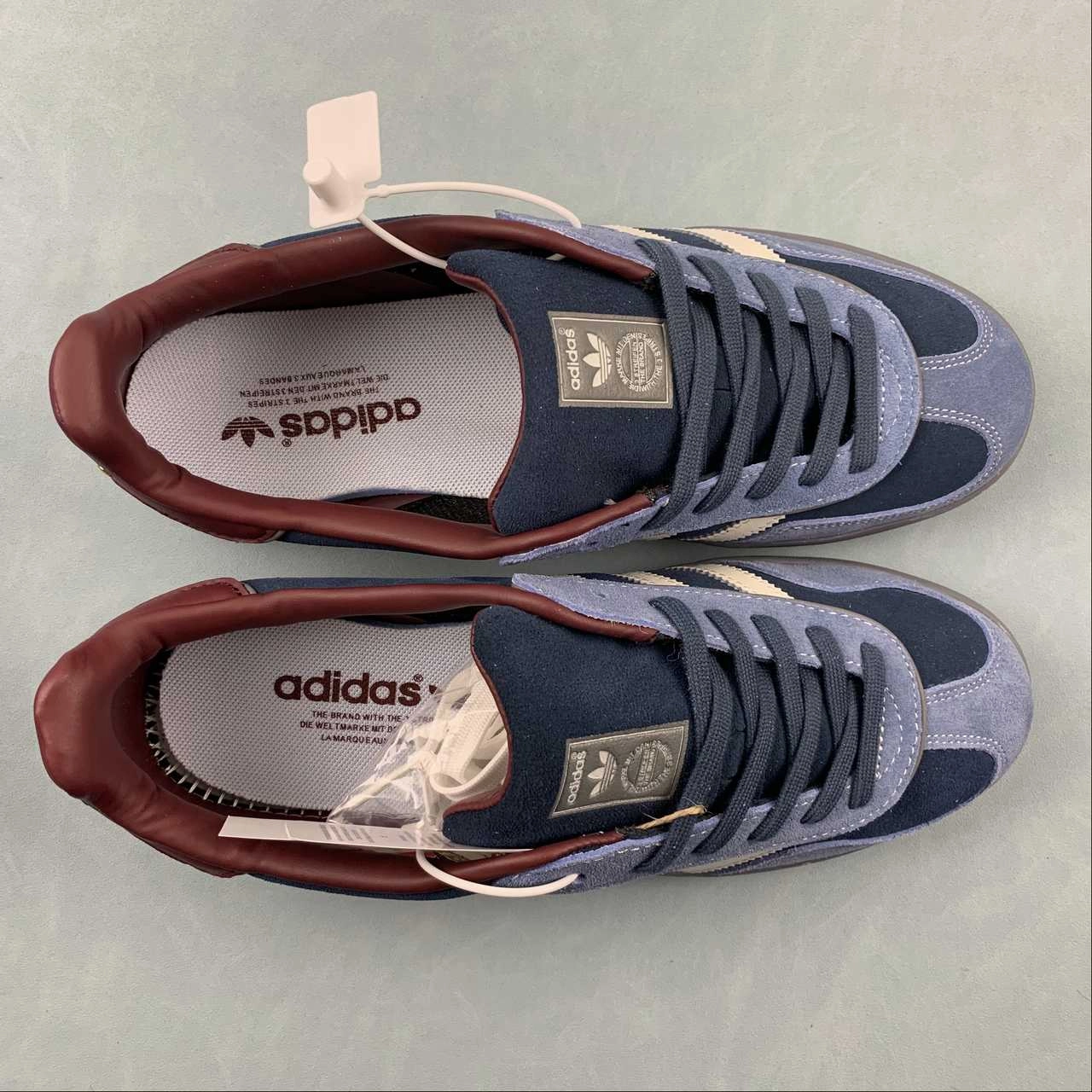 Adidas Gazelle Indoor Navy Blue Dark Red Cloud White ID1008 Trail Path Slip Control