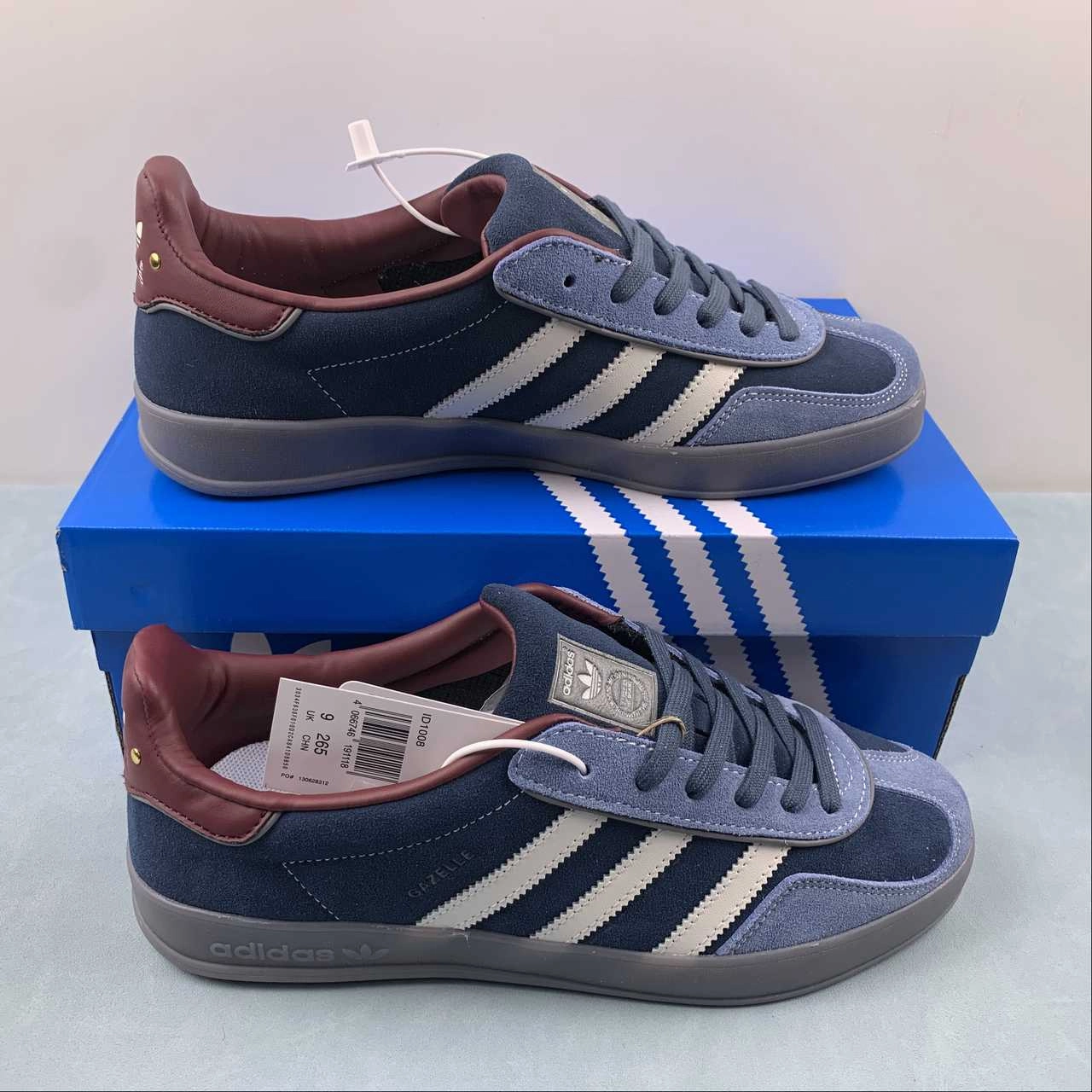 Adidas Gazelle Indoor Navy Blue Dark Red Cloud White ID1008 Event Go