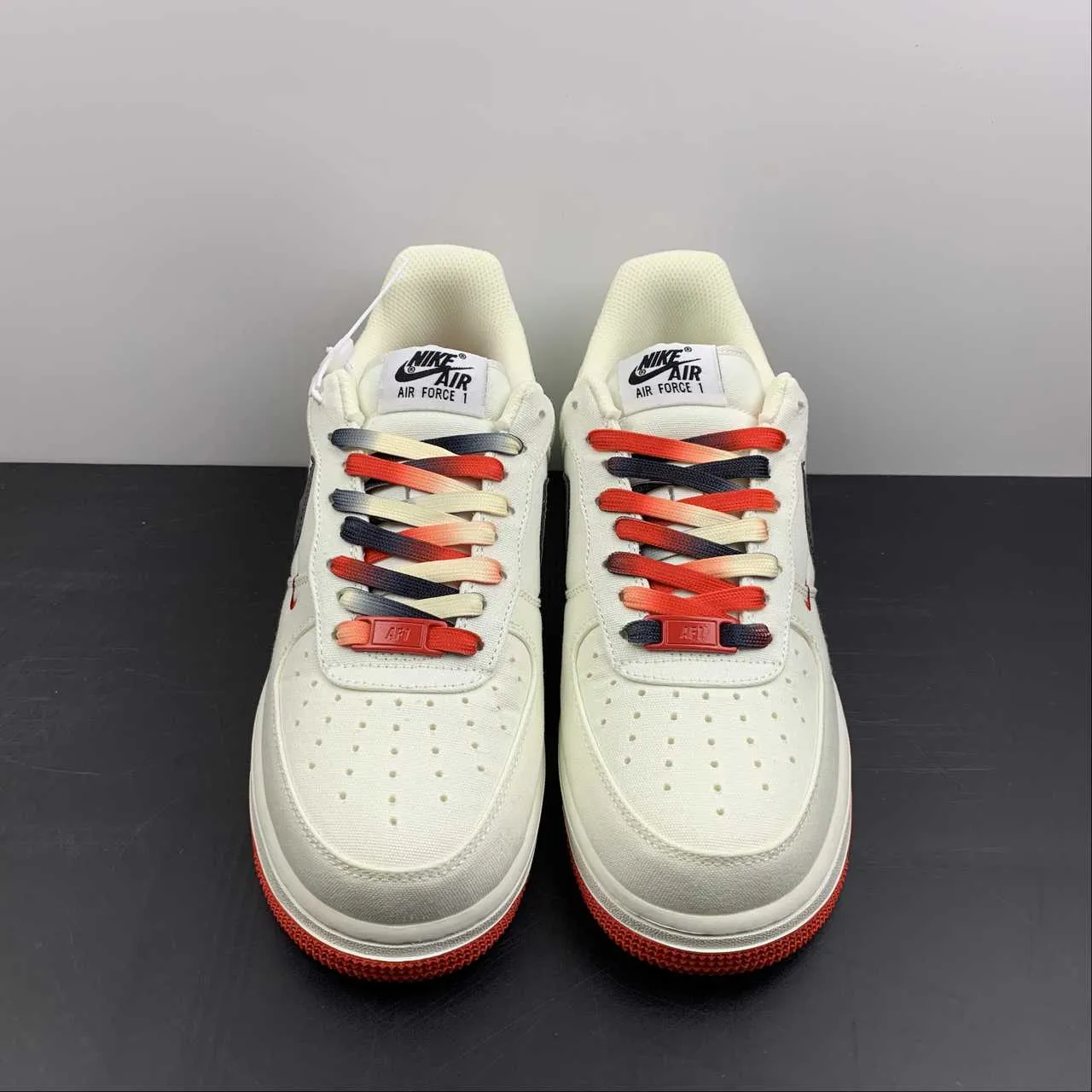 Air Force 1 07 Low Beige Dark Grey Red Chicago NA2022-006 Comfy Outsole All Fit Style