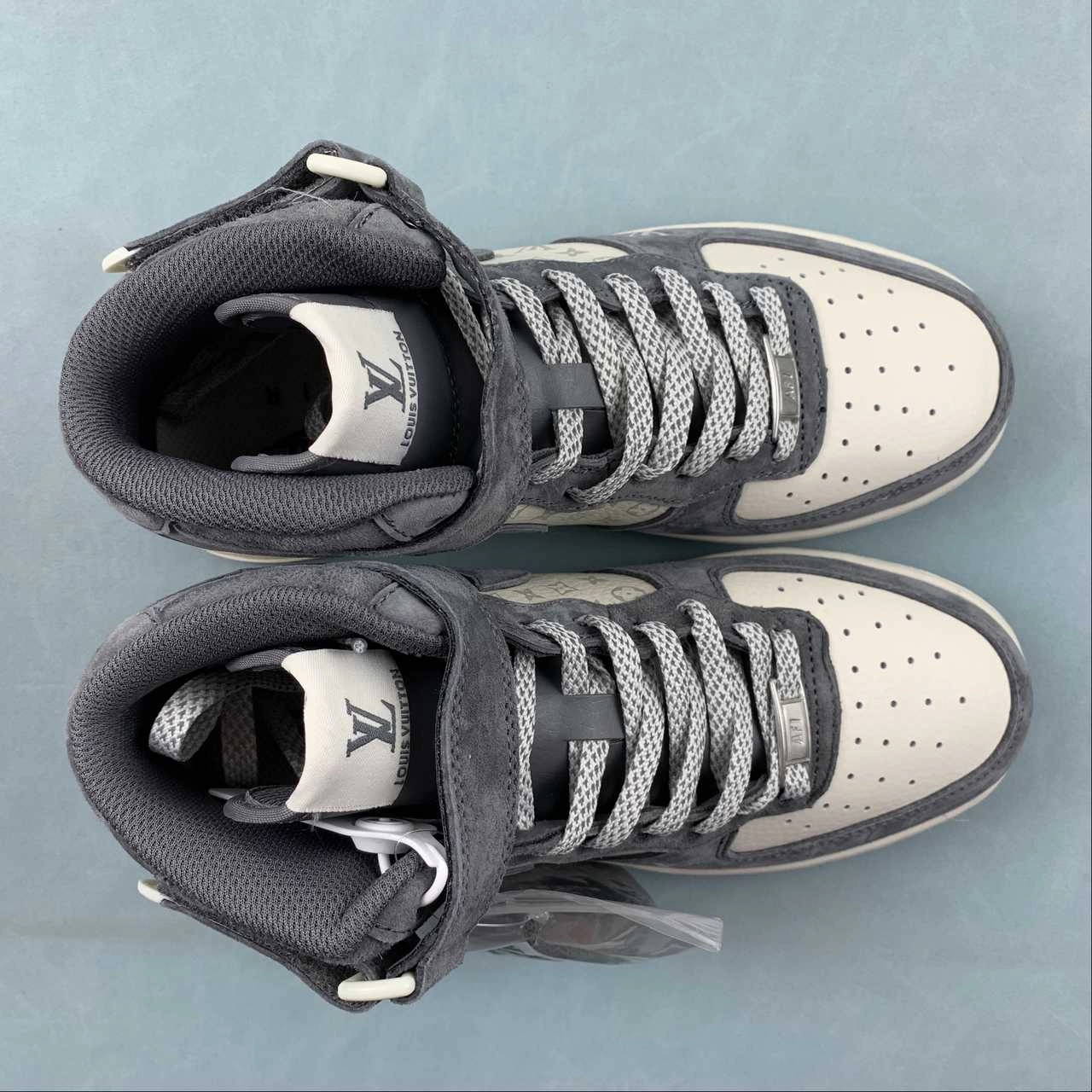 Air Force 1 07 Mid LV Gray White DV9988-200 Smart Steps Strong Pace