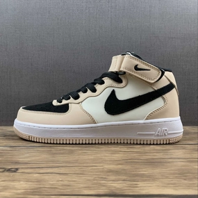 Air Force 1 07 Mid Milk Tea White Black HD2523-156 Smart Footwear