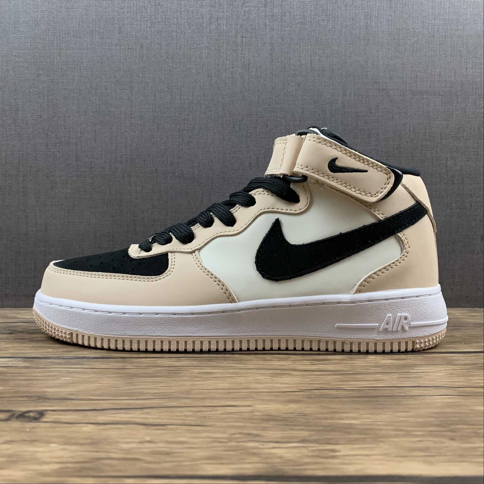 Air Force 1 07 Mid Milk Tea White Black HD2523-156 Smart Footwear