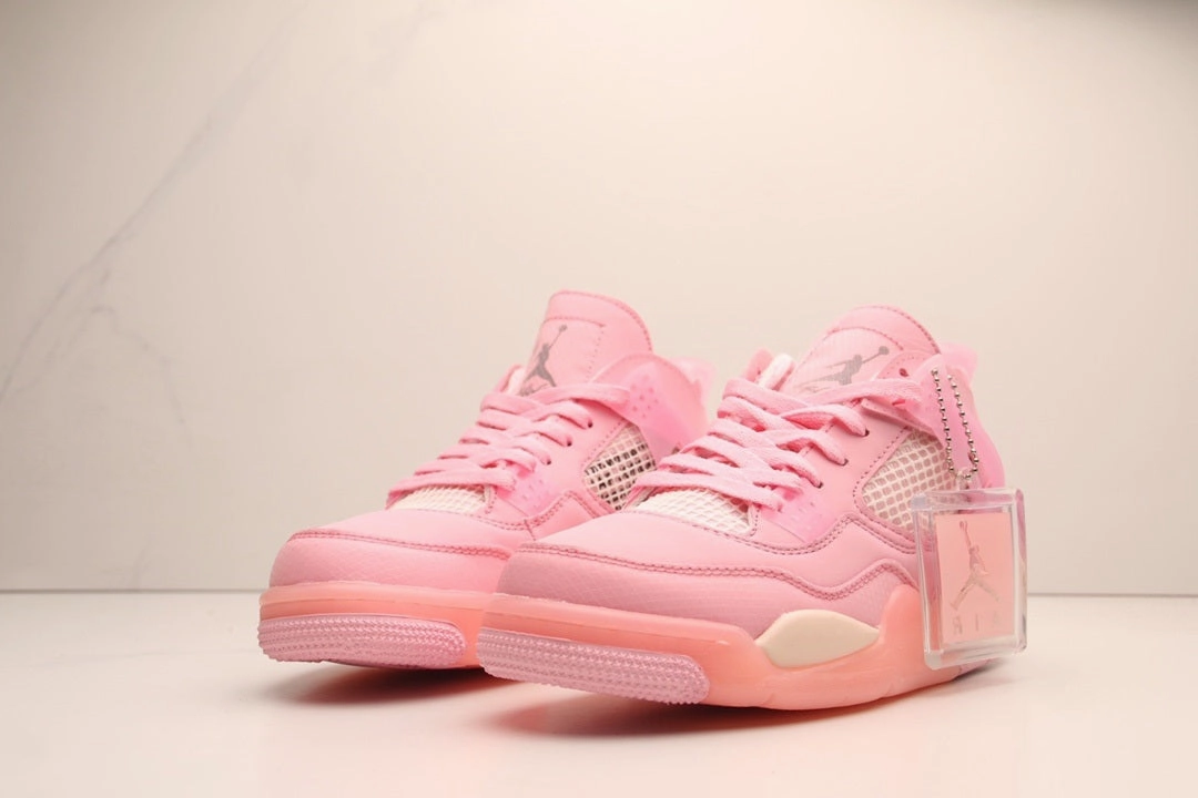 Chill Walks Injection Molded Construction Air Jordan 4 Retro SP Off-White Pink