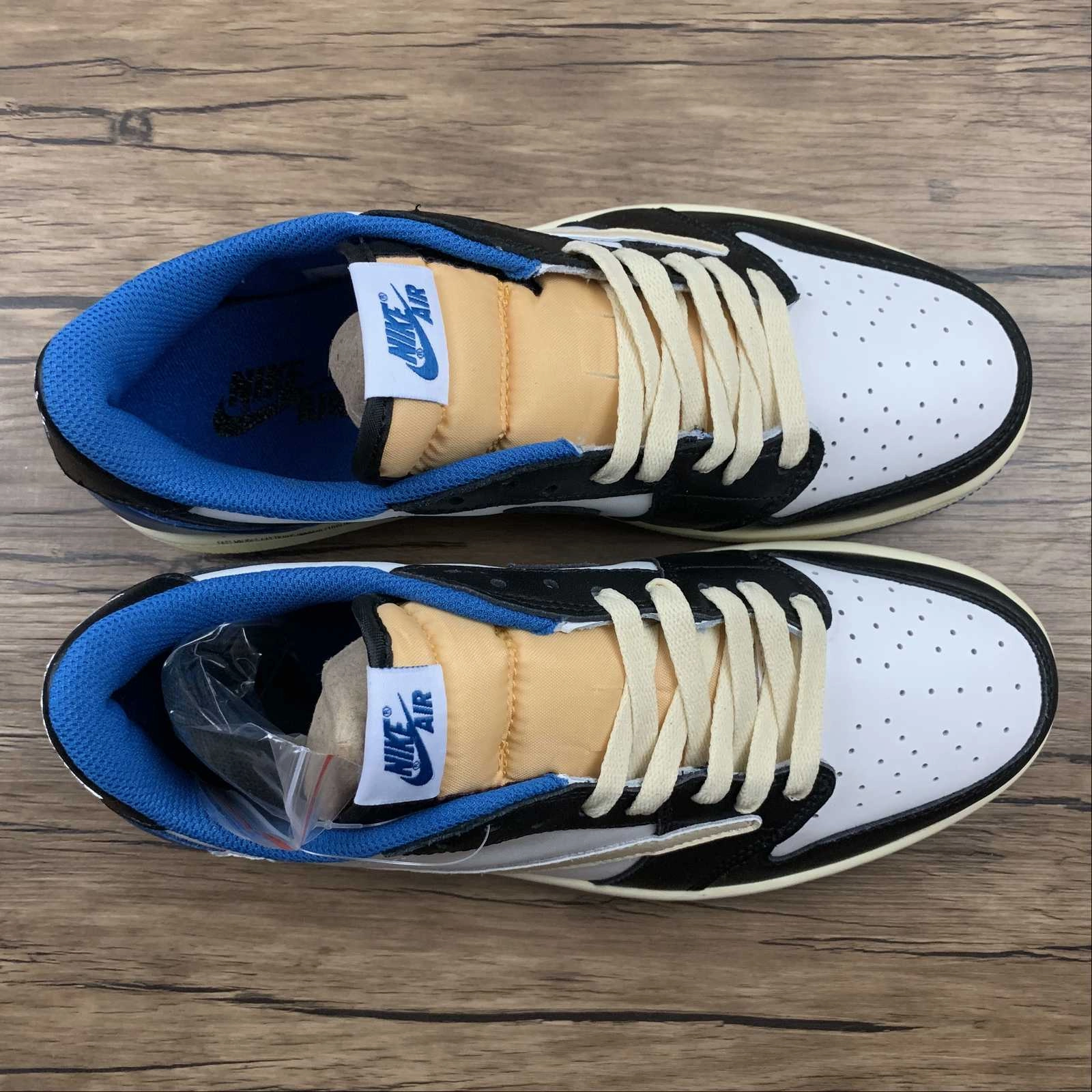 Foot Arch Support Travis Scott x Air Jordan 1 Low OG Sail Black-Military Blue DM7866 140