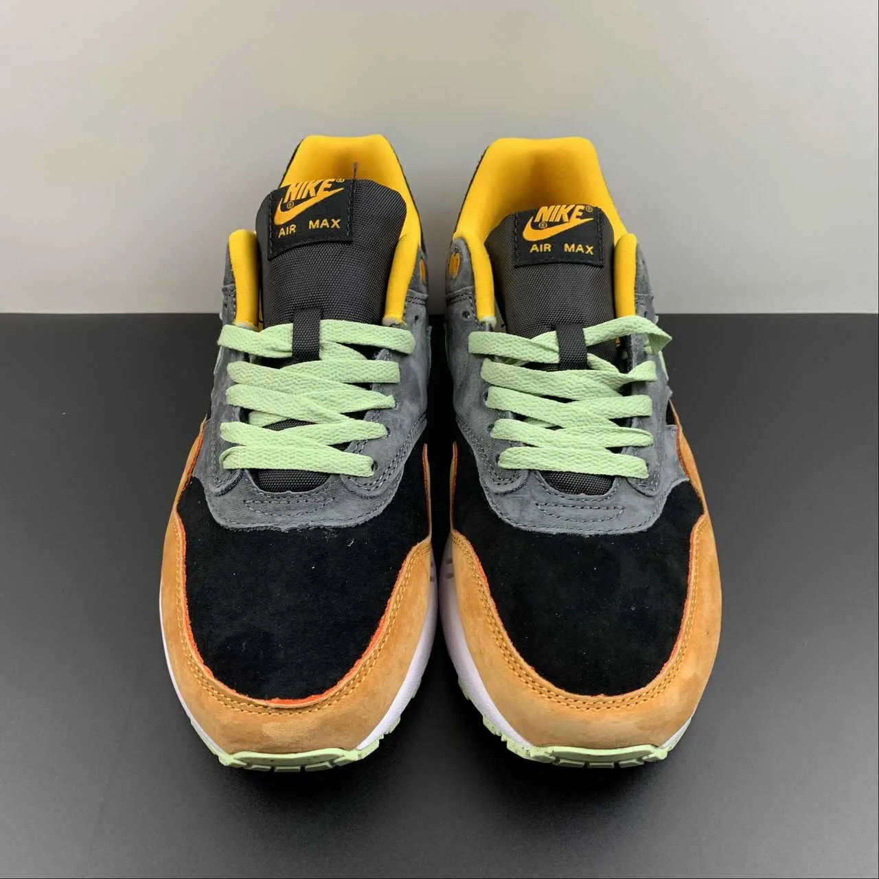 Spring running freshness lightweight foam shoe material Air Max 1 Ugly Duckling Anthracite Honeydew Black Kumquat DZ0482-001